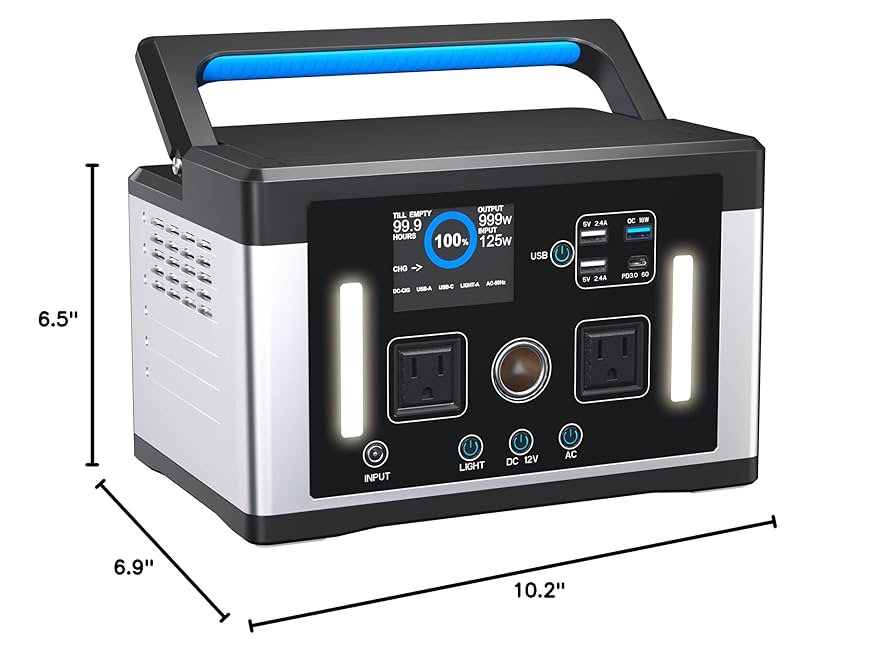Amazon.com : Portable Power Station, 700W (1000W Peak) 577Wh